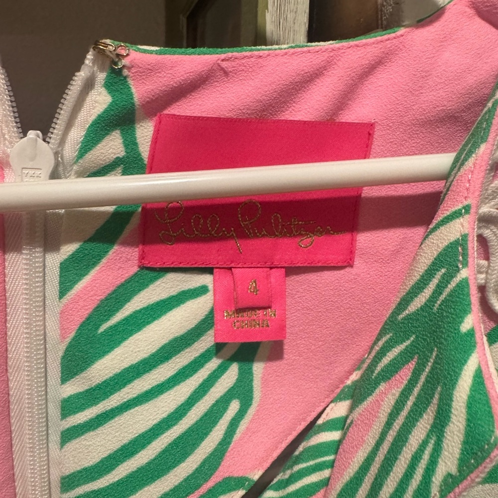 Lilly Pulitzer Pink and Green Patterned Garment